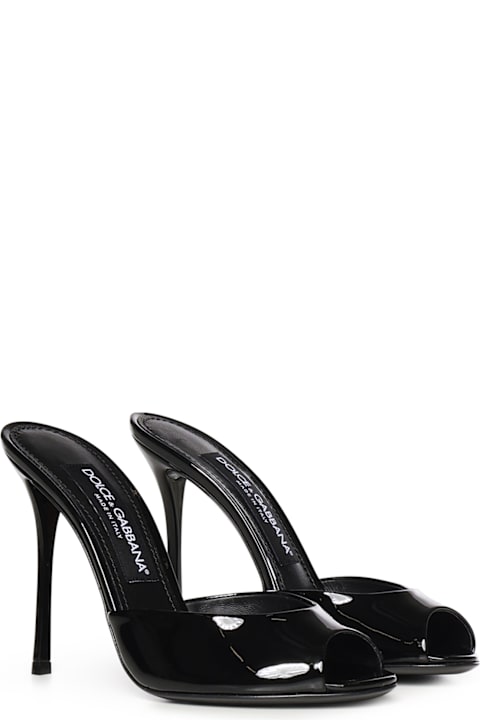 Dolce & Gabbana Keira Patent Leather Mule