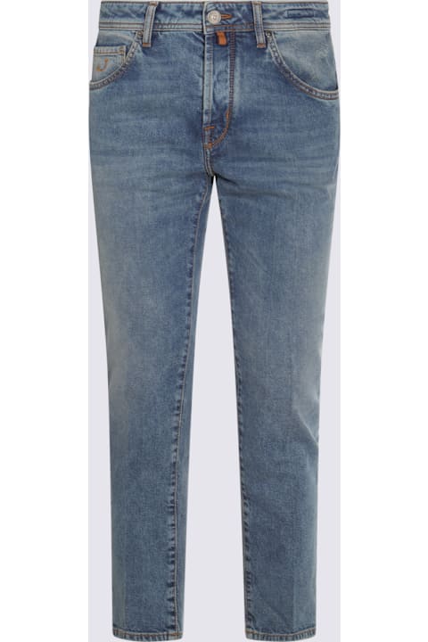 Jacob Cohen الملابس لـ القسم الرجالي Jacob Cohen Blue Cotton Denim Scott Jeans