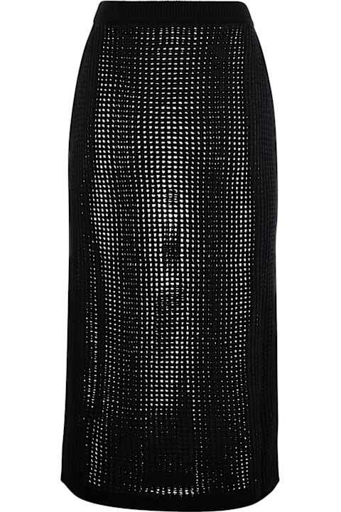 MC2 Saint Barth لـ Women MC2 Saint Barth Darline - Crochet Midi Skirt