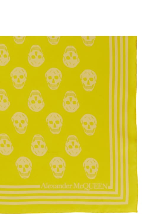 Scarves & Wraps for Women Alexander McQueen Biker Skull Print Scarf