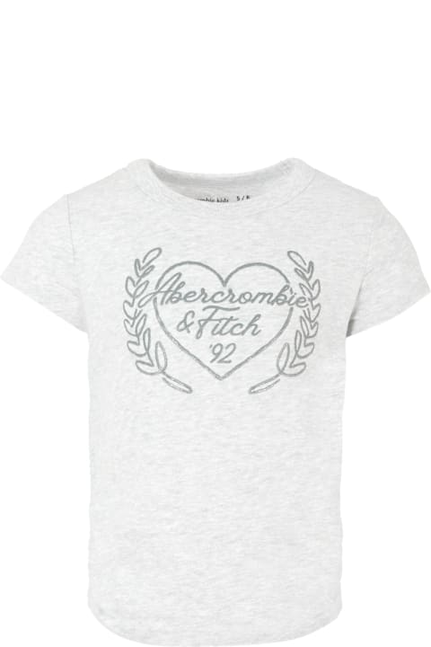 Abercrombie & Fitch لـ Men Abercrombie & Fitch Grey T-shirt For Girl With Heart