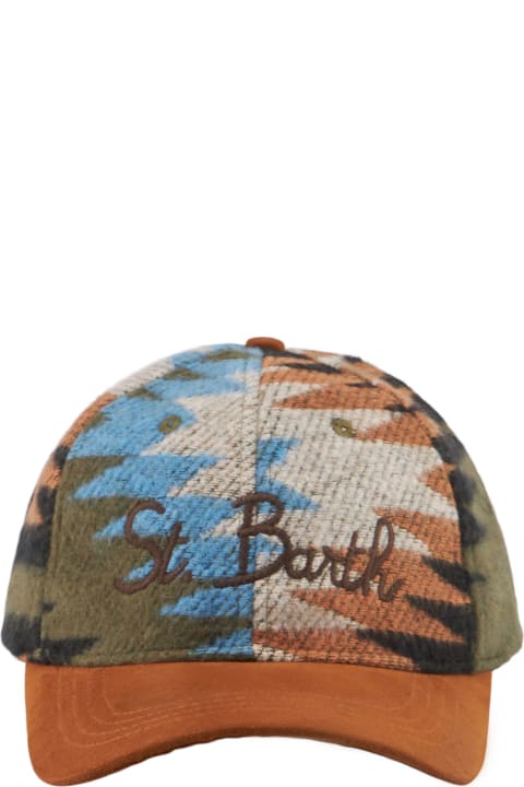 قبعات لـ السيدات MC2 Saint Barth Baseball Corduroy Cap With St. Barth Embroidery