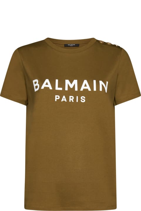 Balmain Topwear for Women Balmain Logo T-shirt