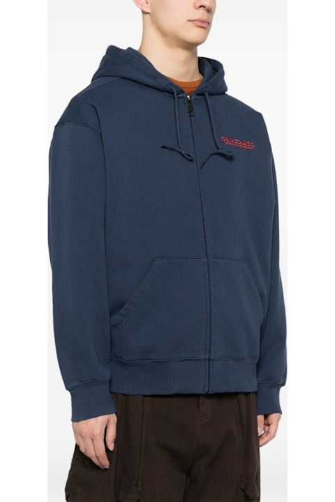 Carhartt WIP لـ Kids Carhartt WIP Logo Cotton Zipped Hoodie