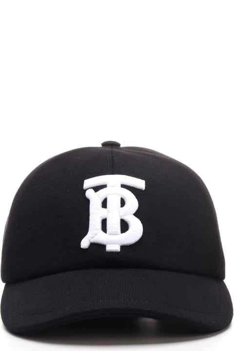 Burberry Hats for Men Burberry Monogram Embroidered Baseball Cap