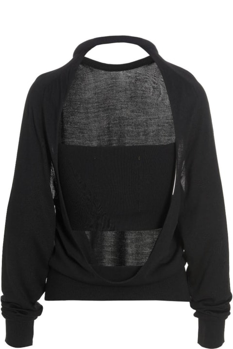 Cut Out Insert Top Sweater