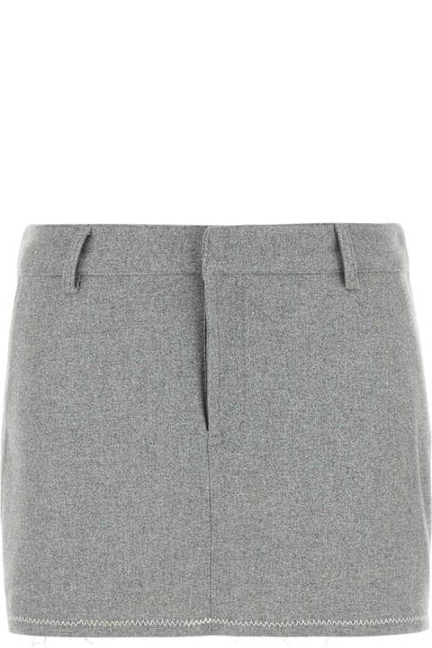 Gimaguas Skirts for Women Gimaguas Grey Flannel Poppy Mini Skirt