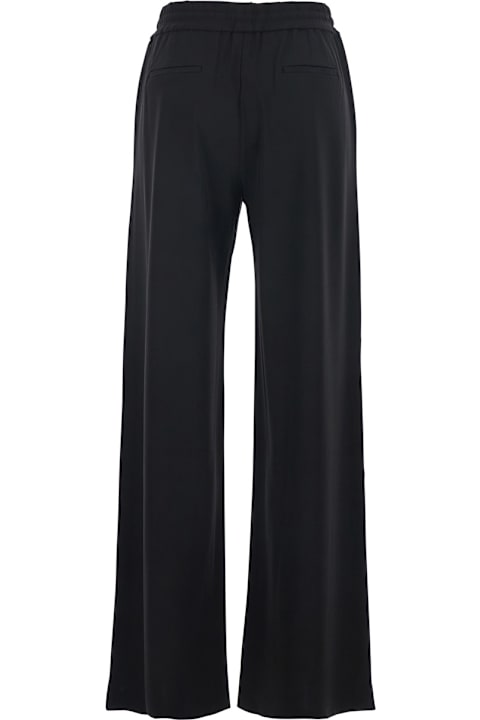 PT Torino for Men PT Torino Black Pants With Elasticated Waistband With Drawstring In Viscose Woman