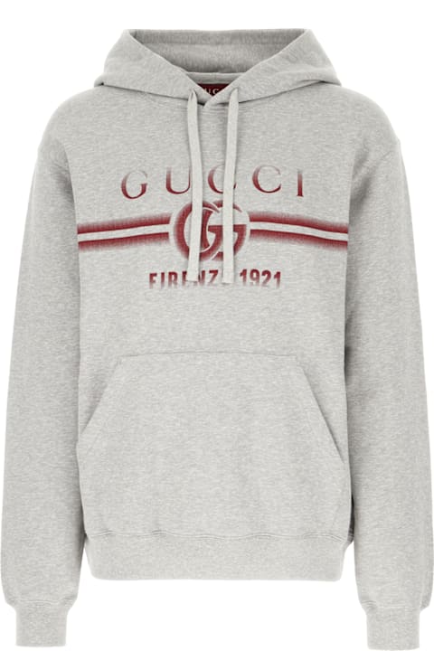 Homeware Gucci Melange Grey Cotton Oversize Sweatshirt