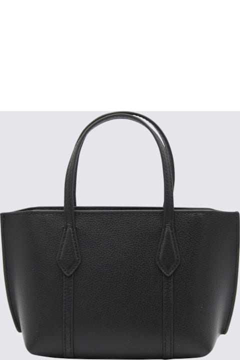 Tory Burch Black Leather Perry Mini Tote