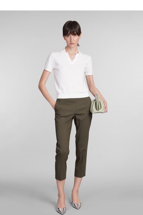 Theory Pants & Shorts for Women Theory Pants In Green Linen