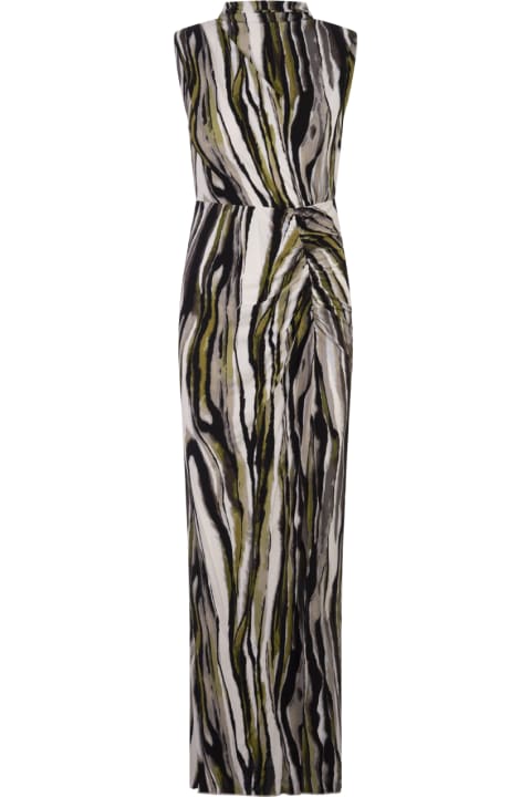 ウィメンズ ウェア Diane Von Furstenberg Apollo Dress In Zebra Mist
