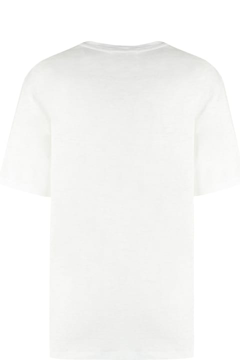 Marant Étoile Topwear for Women Marant Étoile Zewel Logo Print Linen T-shirt