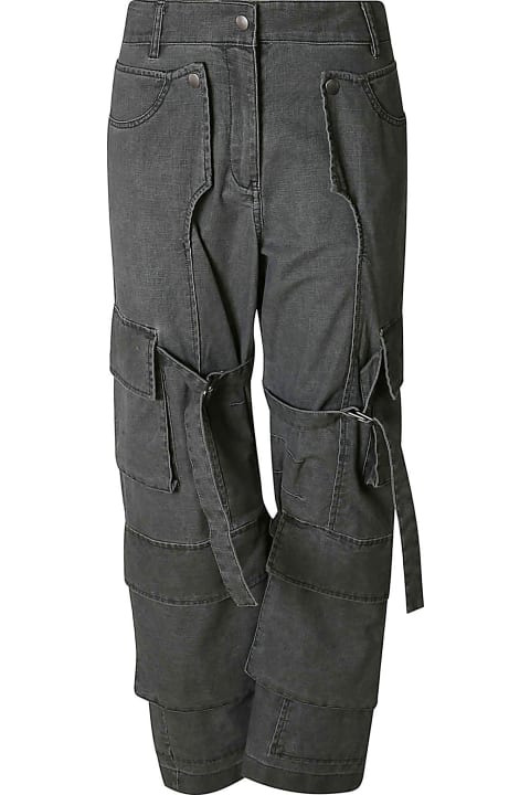 Acne Studios for Women Acne Studios Multi Pockets Layered Cargo Pants