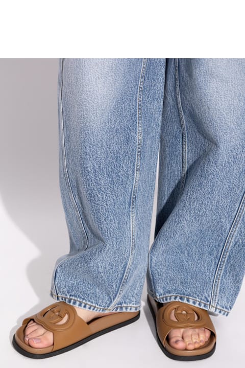 Gucci Shoes for Women Gucci Gucci Leather Slippers