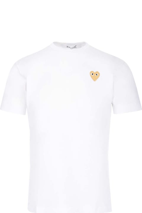 Topwear for Men Comme des Garçons Play Gold Heart T-shirt