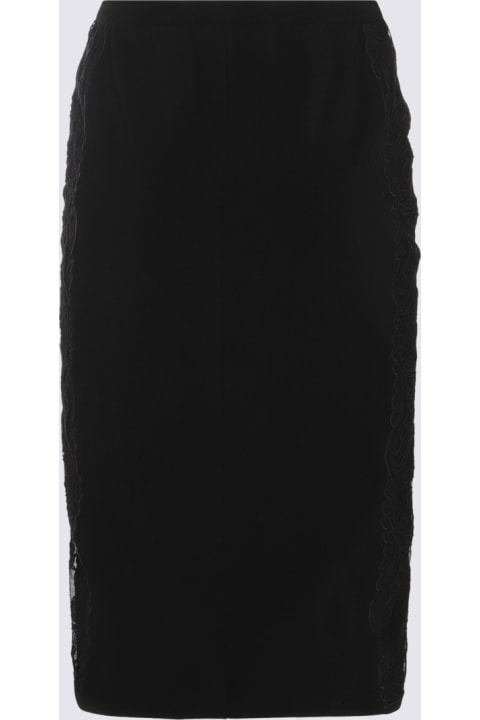 Fashion for Women Versace Black Viscose Blend Skirt