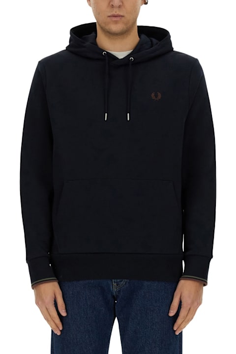 Fred Perry لـ Men Fred Perry Sweatshirt With Logo Patch