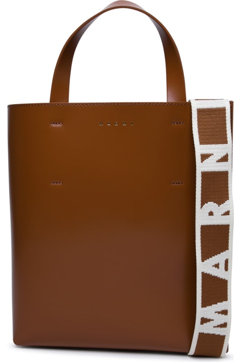 Fashion for Women Marni Small 'museo' Brown Leather Bag