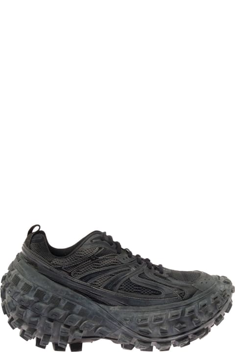 Black Defender Trainers Sneakers In Mesh And Nylon Balenciaga Man