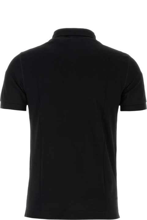 Dolce & Gabbana Topwear for Men Dolce & Gabbana Black Piquet Polo Shirt