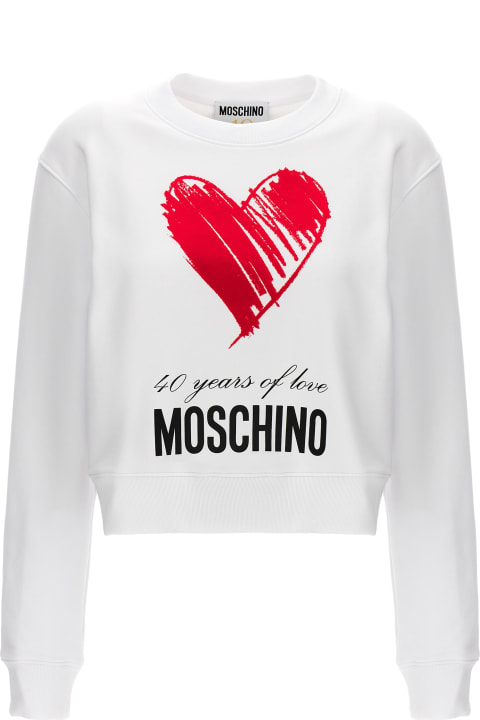 Moschino Fleeces & Tracksuits for Women Moschino '40 Years Of Love' Sweatshirt