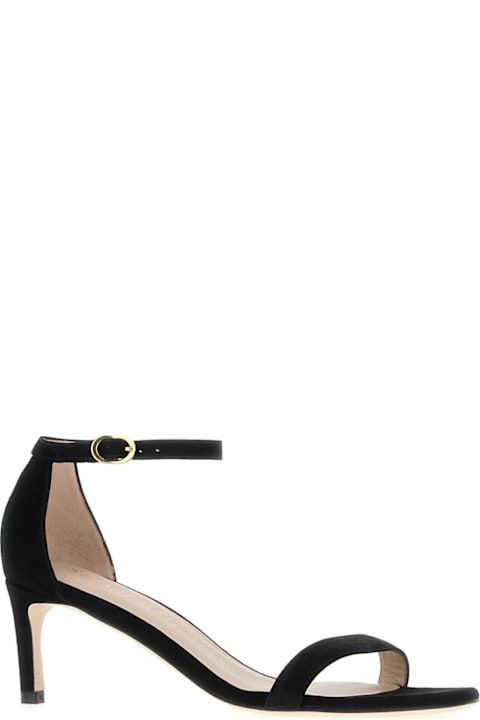 Sandals for Women Stuart Weitzman Black Suede Sandals