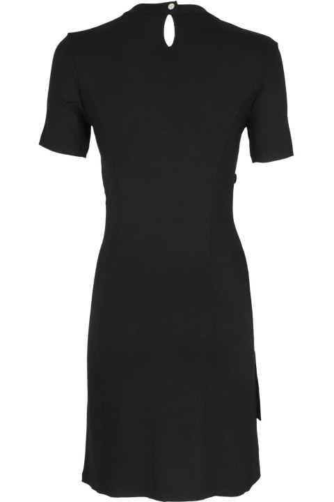 Fashion for Women Paco Rabanne Black Mini Dress With Draping