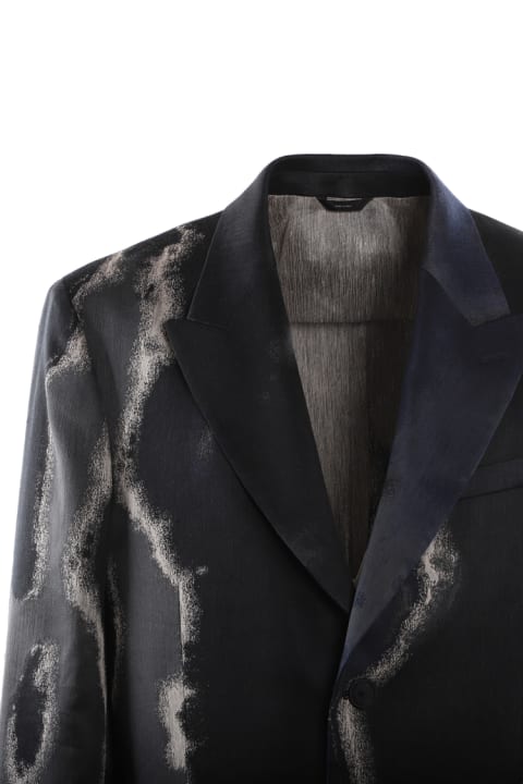 Coats & Jackets for Men Fendi Linen And Cotton Jacket With Earth Motif
