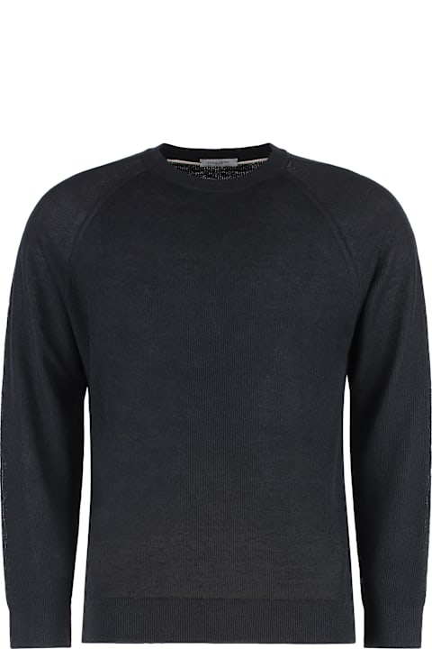 Paolo Pecora for Women Paolo Pecora Linen-cotton Crew-neck Sweater