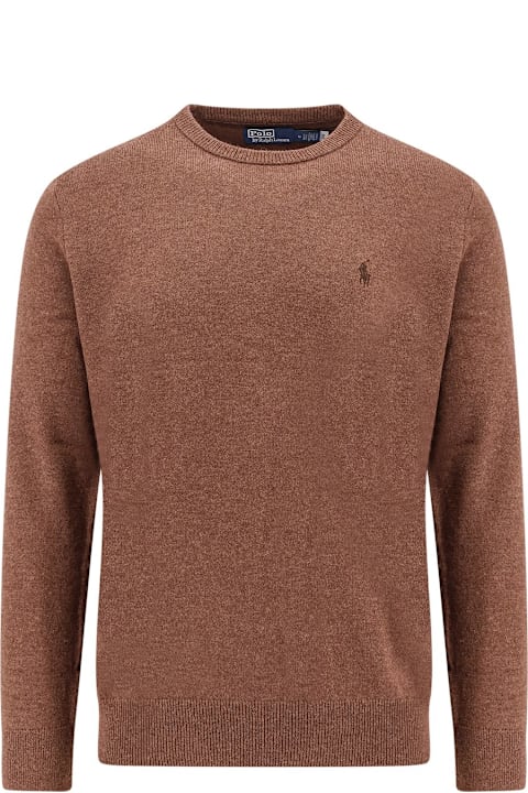 أدوات منزلية Polo Ralph Lauren Regular Fit Responsible Wool Sweater With Embroidered Logo