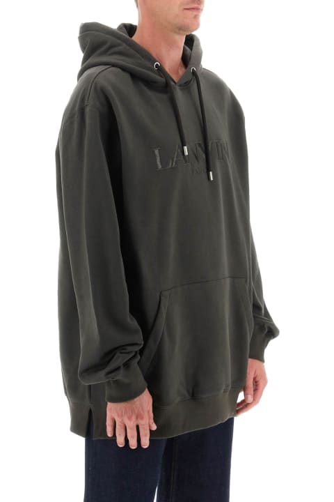 Lanvin for Men Lanvin Hoodie With Curb Embroidery