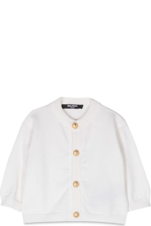 Sale for Baby Girls Balmain Cardigan With Buttons