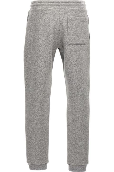 Moncler Pants for Men Moncler Grey Joggers With Contrast Logo Patch