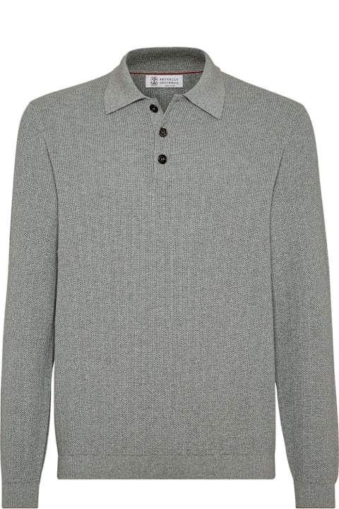 Brunello Cucinelli for Kids Brunello Cucinelli Cotton Knitted Polo