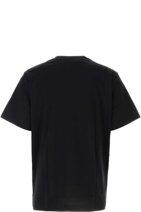 メンズ Yohji Yamamotoのトップス Yohji Yamamoto Black Cotton T-shirt
