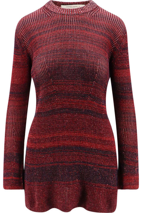 Homeware Golden Goose Knitted Multicolor Mini Dress With Stars Detail
