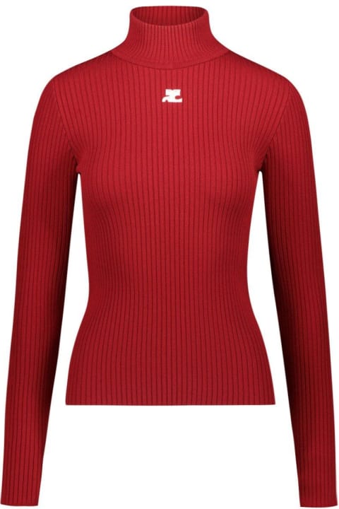 Courrèges for Women Courrèges Long-sleeved Ribbed-knit Jumper