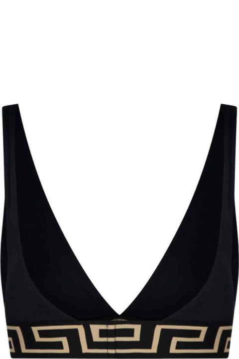 Versace Clothing for Women Versace Greek Bordered Bikini Top
