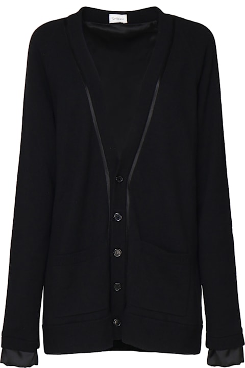 Saint Laurent for Men Saint Laurent Long Cardigan In Pure Wool