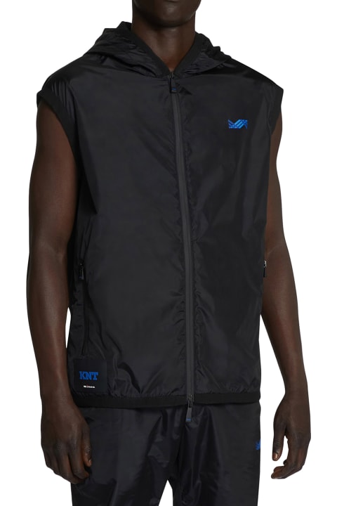 メンズ Kitonのコート＆ジャケット Kiton Vest W/hood Polyamide/nylon