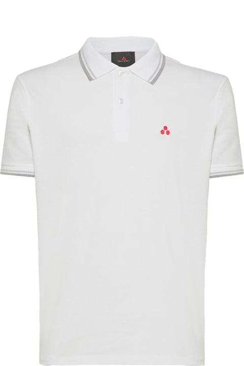 Peuterey Clothing for Men Peuterey White Short-sleeved Polo Shirt