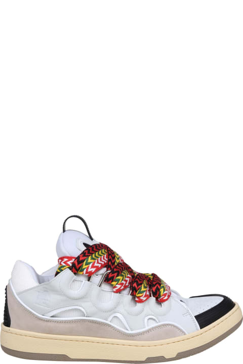 Lanvin Sneakers for Men Lanvin Curb Sneakers In Leather And Suede With Multicolor Laces