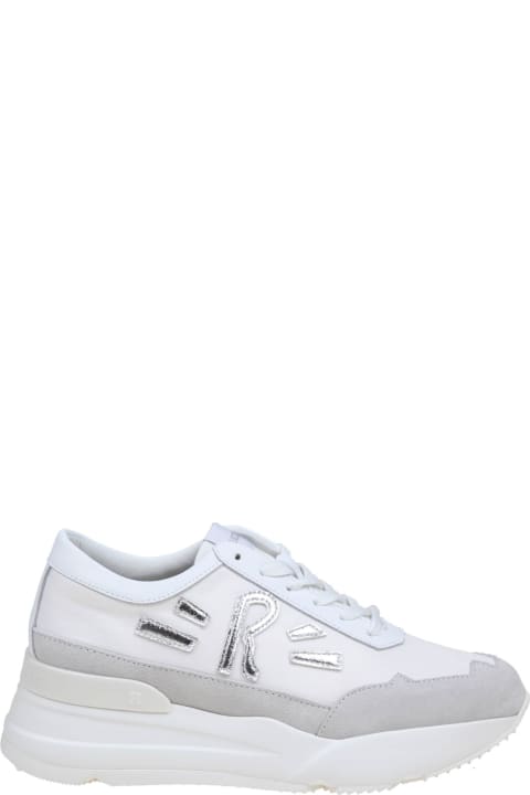 ウィメンズ Ruco Lineのスニーカー Ruco Line White And Silver Leather Sneakers