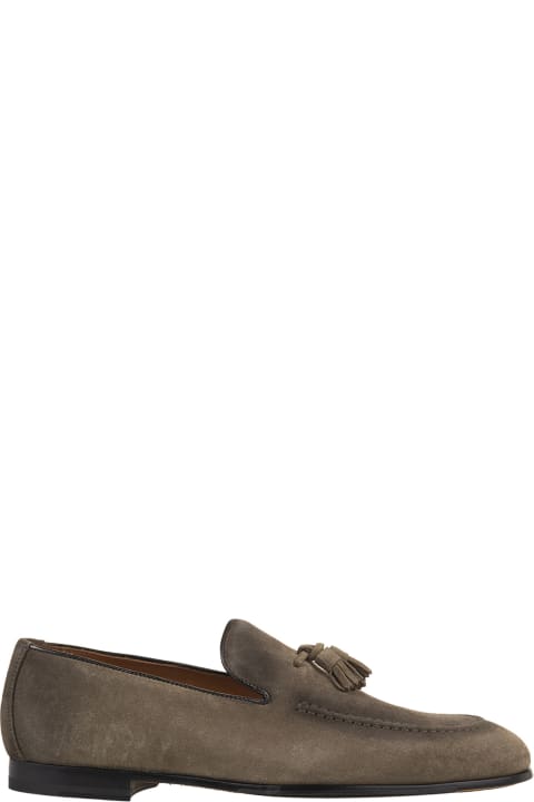 Doucal's Loafers & Boat Shoes for Women Doucal's Mud Suede Loafers With Tassels
