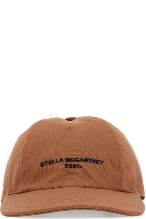 Stella McCartney Hats for Women Stella McCartney Caramel Cotton Blend Baseball Cap