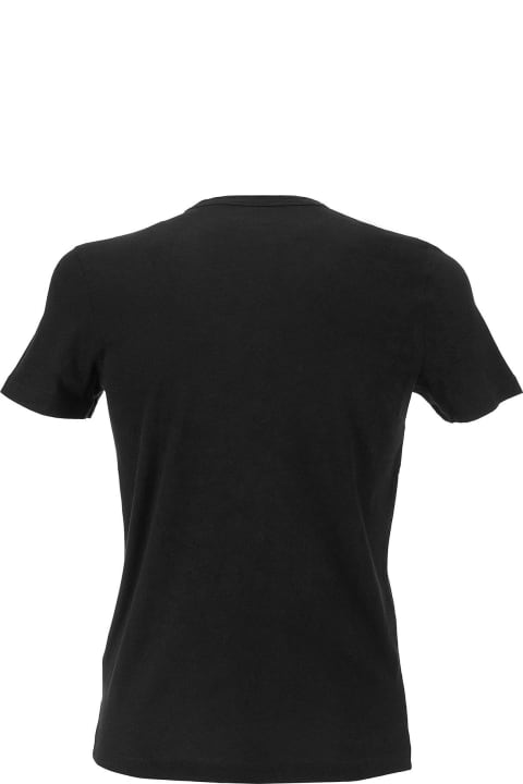 Majestic Filatures Clothing for Men Majestic Filatures Black Crew Neck T-shirt In Silk Touch Cotton