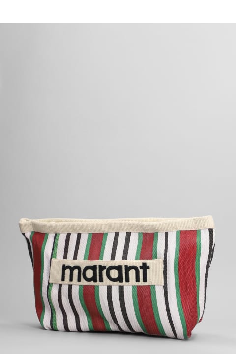 Clutches for Women Isabel Marant Powden Clutch In Multicolor Nylon