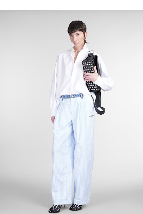 Alexander Wang Pants & Shorts for Women Alexander Wang Pants In Blue Cotton