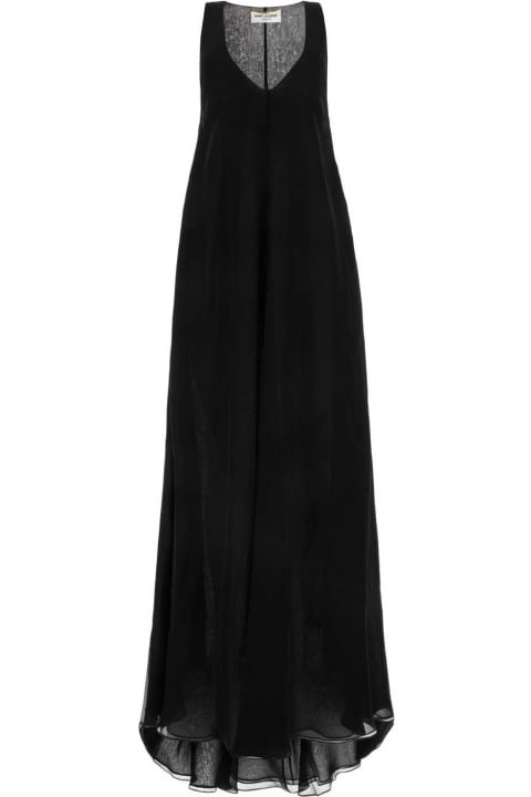 Saint Laurent for Women Saint Laurent Black Silk Dress